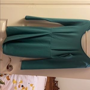 Aqua cocktail dress low back